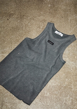 Rib badge acid stone tank Black Acid Wash HAUTE L\'AMITIÈ